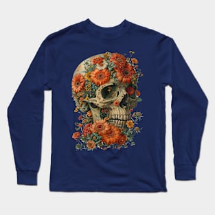 Blooming Skull Long Sleeve T-Shirt